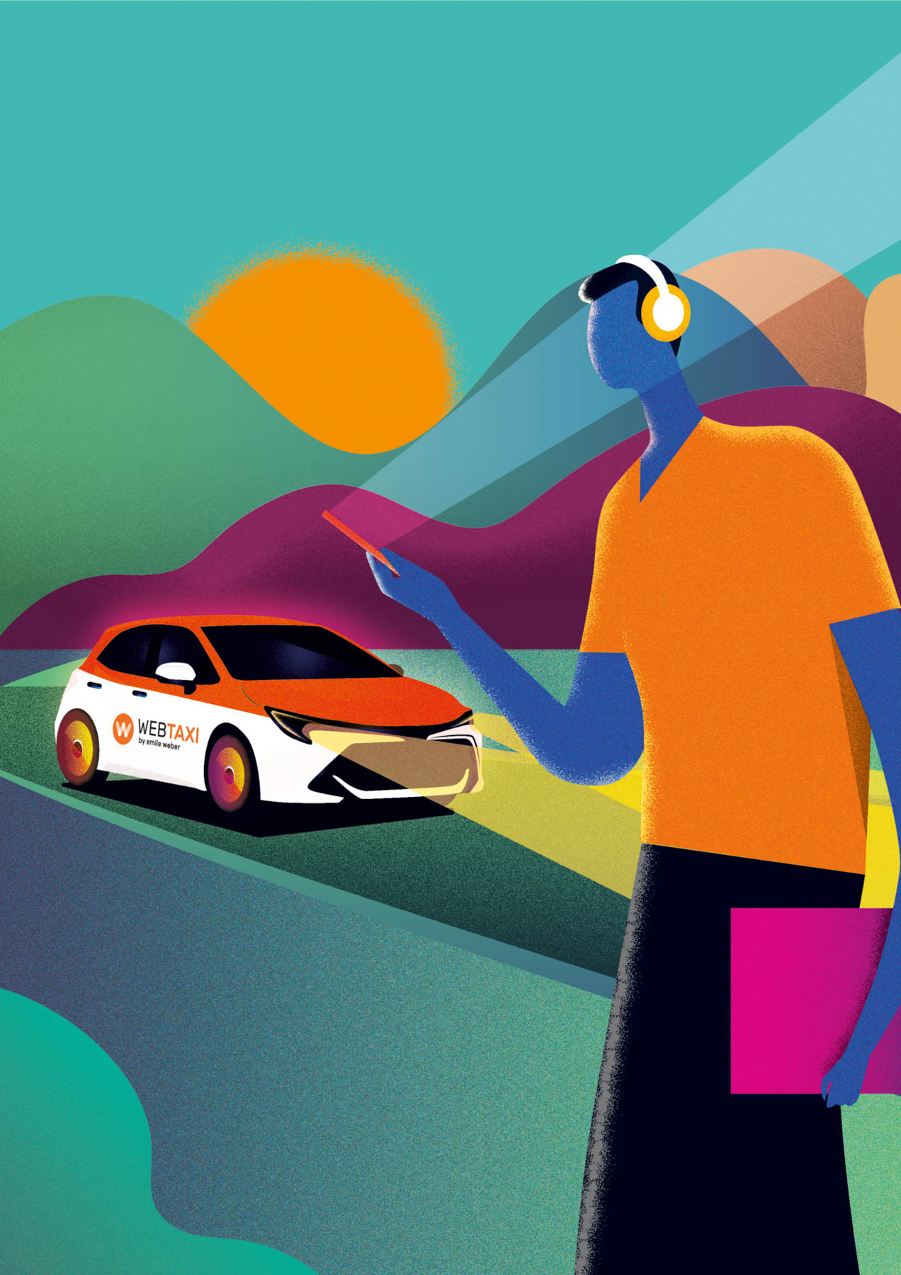 WEBTAXI 168官网的士 home page light background